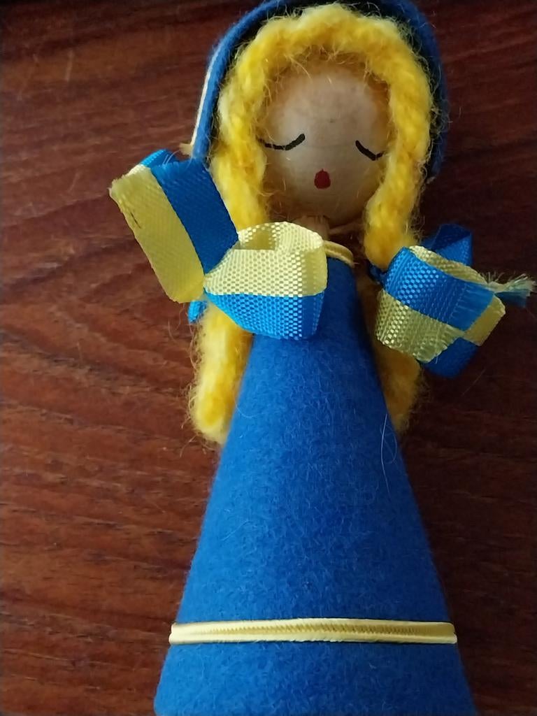 Zweeds Volkskunstpoppetje van Tante Brocante, Ophalen of Verzenden