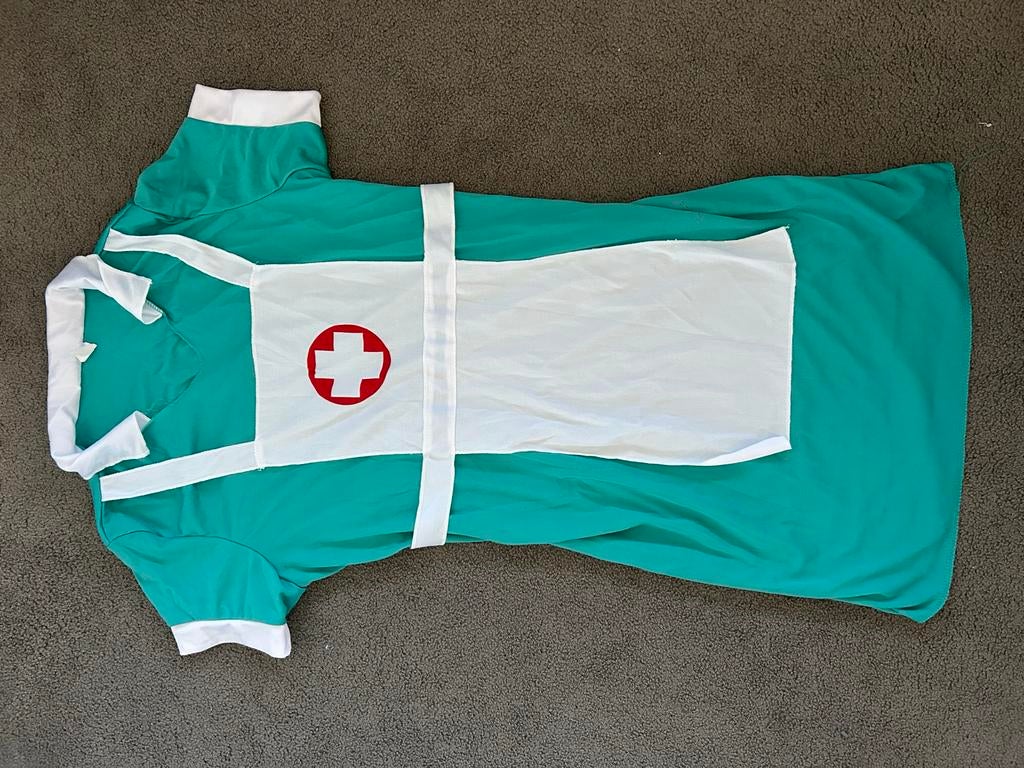 Verpleegster kostuum - Maat L, Carnaval, Zo goed als nieuw, Kleding, Ophalen