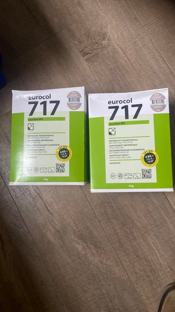 2x Eurocol 717 voeg Elegant, Ophalen