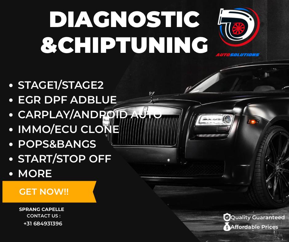Chiptuning STAGE1 CARPLAY EGR ADBLUE DPF, Mobiele service, Overige werkzaamheden