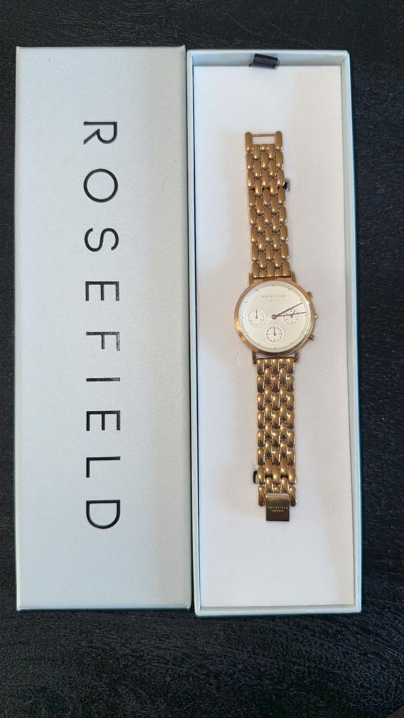 Rosefield horloge rosé goud zgan, Ophalen of Verzenden, Zo goed als nieuw, Overige merken
