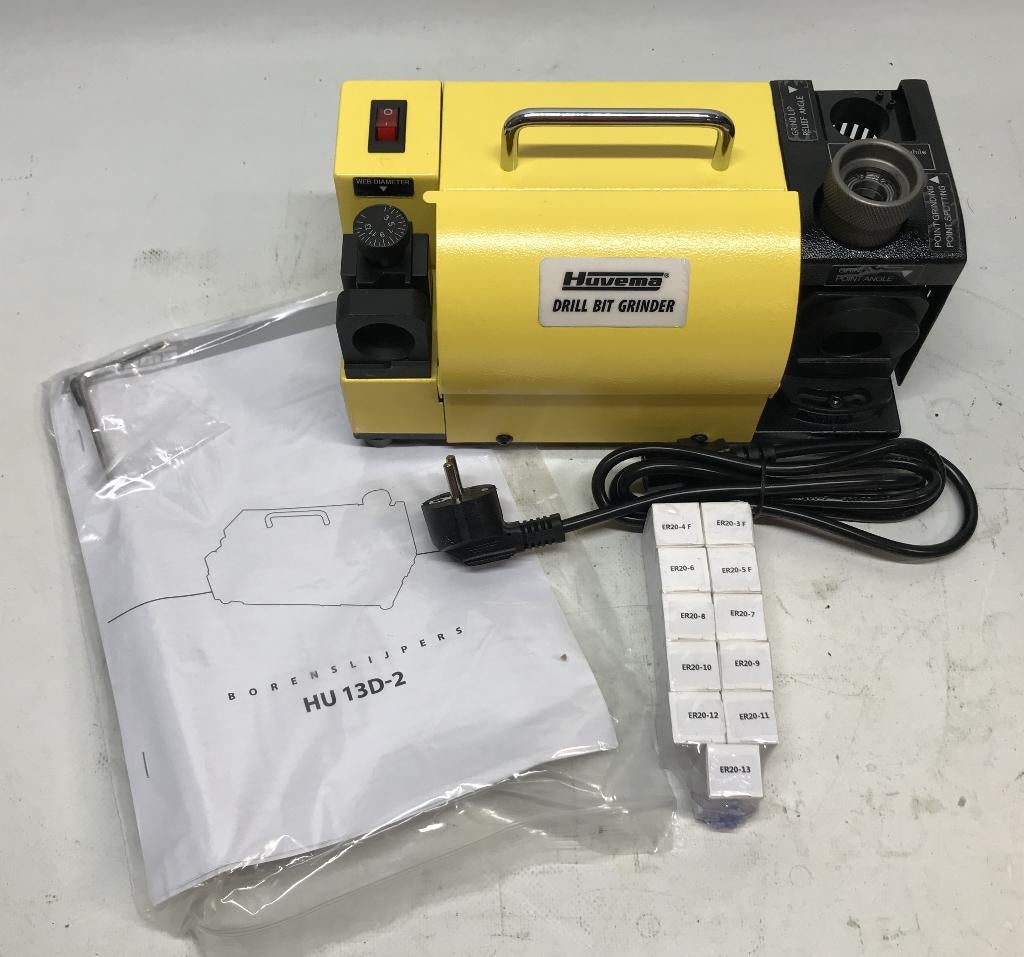 Borenslijper, Huvema, HU 13 D-2, 230 volt, incl spantangen, Doe-het-zelf en Verbouw, Gereedschap | Slijpmachines, Ophalen of Verzenden