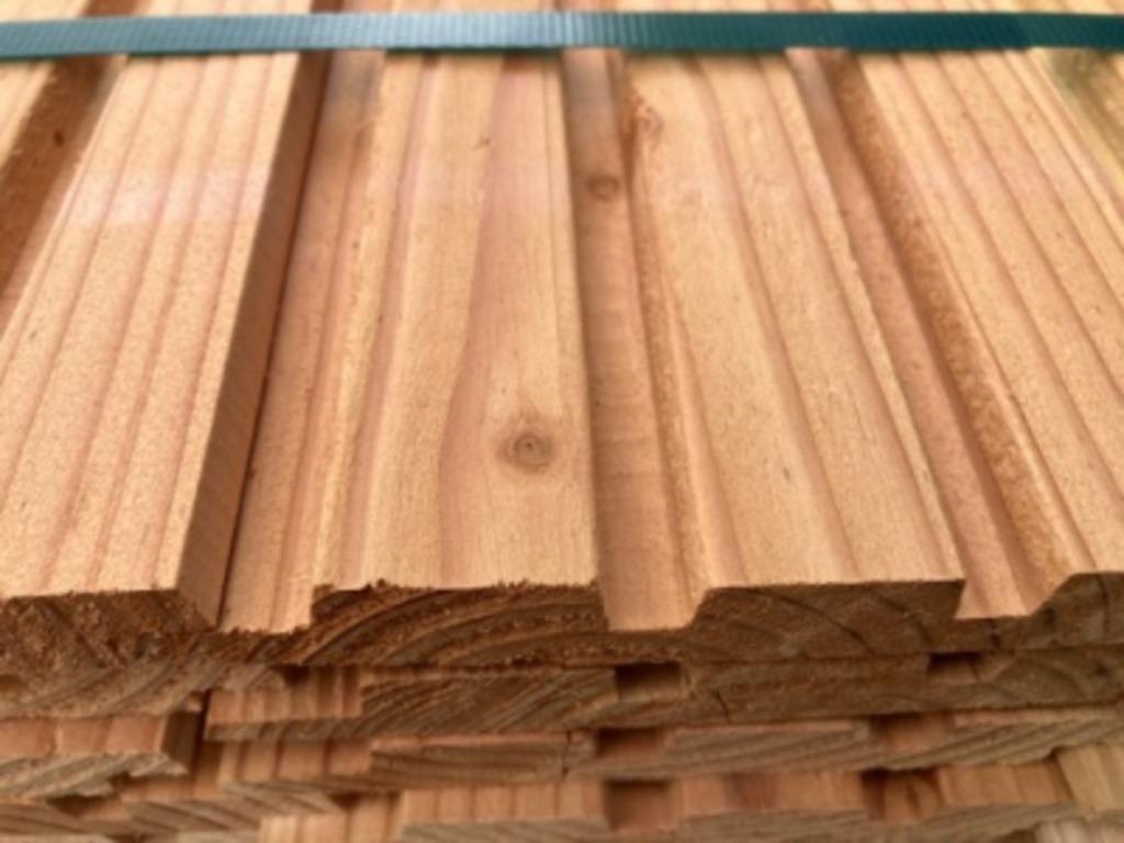 douglas deens rabat in dubbel en triple verticale gevelbekle, Ophalen, Minder dan 25 mm, Nieuw, Plank