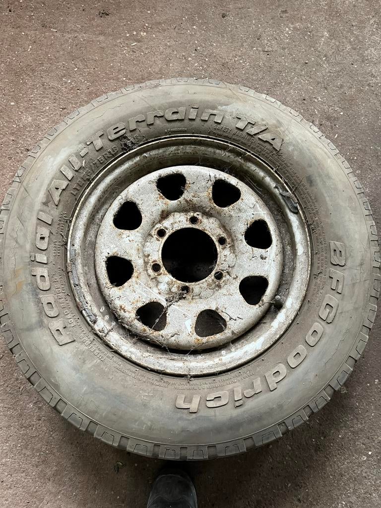 2x Gebruikte Banden op velg, Auto-onderdelen, Banden en Velgen, Overige, Gebruikt, Overige, Overige maten