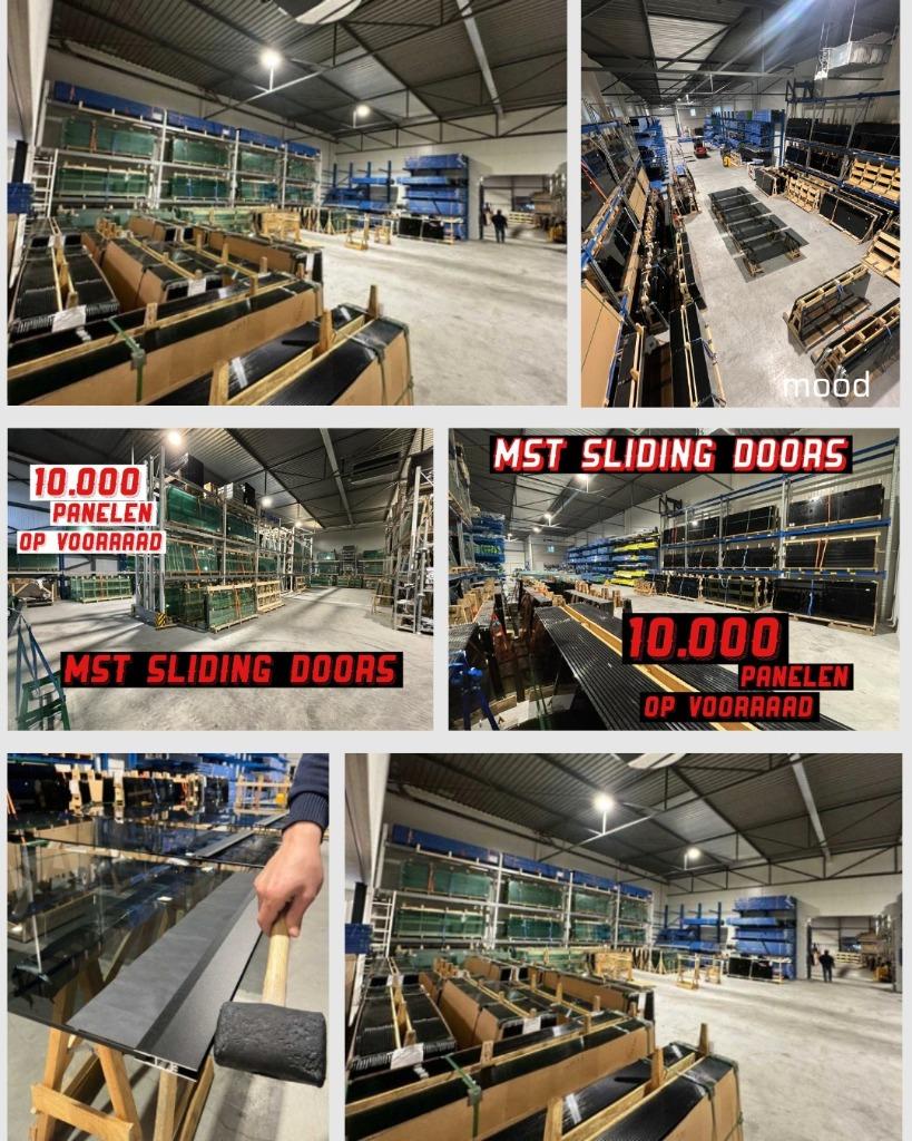 Glazen schuifwanden € 160,- helder glas - € 170  getint glas, Tuin en Terras, Overkappingen, Ophalen of Verzenden, Nieuw, Serre