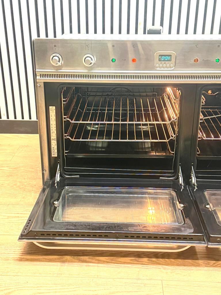 Luxe Boretti Inbouwoven RVS met dubbele oven 90 cm, Witgoed en Apparatuur, Ovens, Hete lucht, Fornello Esperta, Ophalen of Verzenden