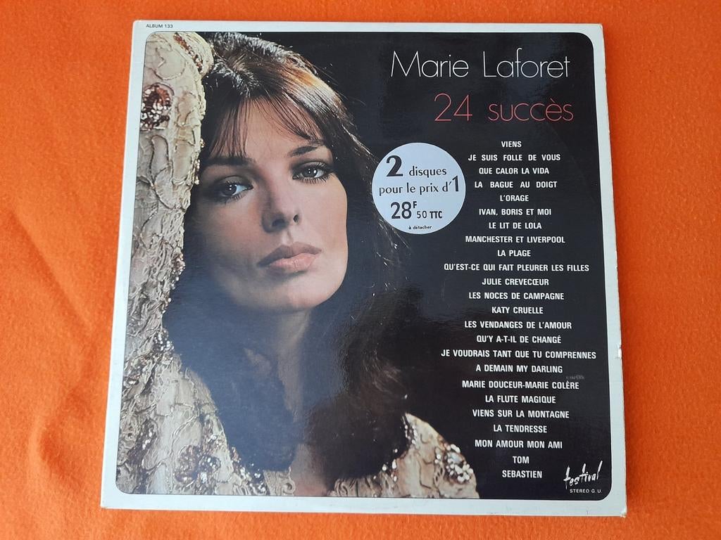 *Marie Laforet - 24 Succès (2LP France 1974), Cd's en Dvd's, Ophalen of Verzenden, Gebruikt, 12 inch