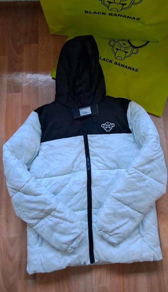 Black Bananas JR Peek Freeze Puffer Jacket, Kinderen en Baby's, Kinderkleding | Maat 164, Nieuw, Jongen of Meisje, Jas, Ophalen of Verzenden