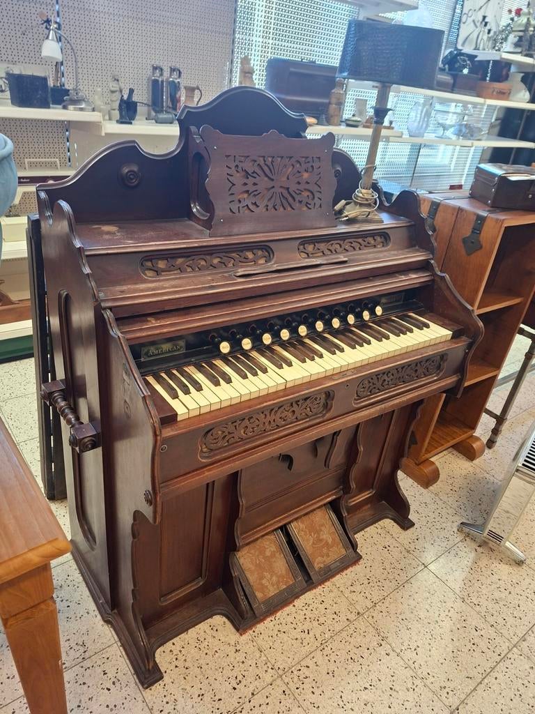 Antiek Harmonium ,orgel, Muziek en Instrumenten, Orgels, Ophalen, Gebruikt, 1 klavier, Harmonium