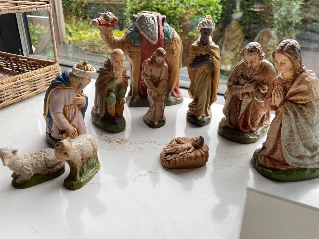 10 mooie Kerststal figuren, Ophalen of Verzenden, Zo goed als nieuw, Dier