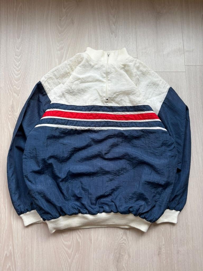 Vintage Windbreaker Jas L, ., Zwart, Ophalen of Verzenden, Zo goed als nieuw