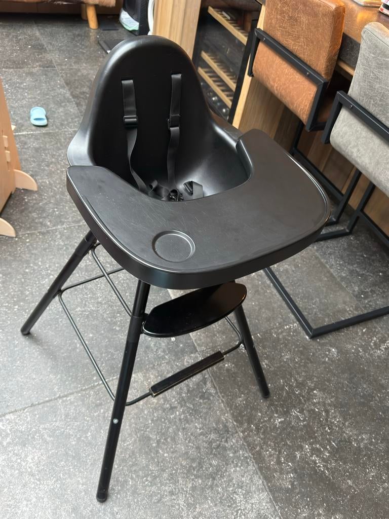 Childhome Kinderstoel Evolu 2 + Nieuwe Onderdelen, Ophalen, Gebruikt, Meegroeistoel, Afneembaar eetblad