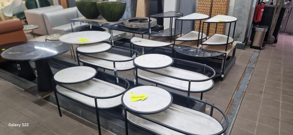 Riverdale Salontafel Collectie, Gebruikt, 50 tot 100 cm, Rond, Glas