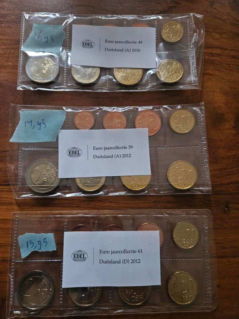 Euro set unc duitsland, Ophalen of Verzenden, 1990 tot heden