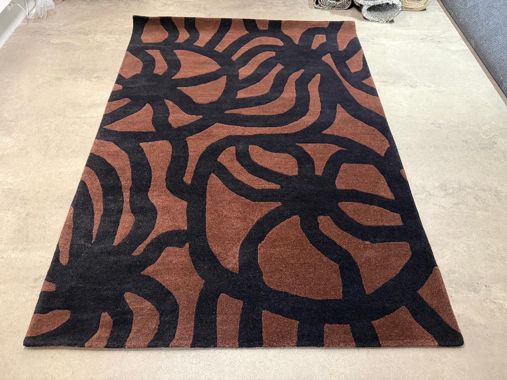 Vloerkleed Brink en Campman Joonas Black Brown 170 x 240