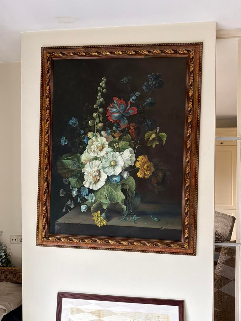 Groot replica schilderij van Jan van Huysum, Ophalen