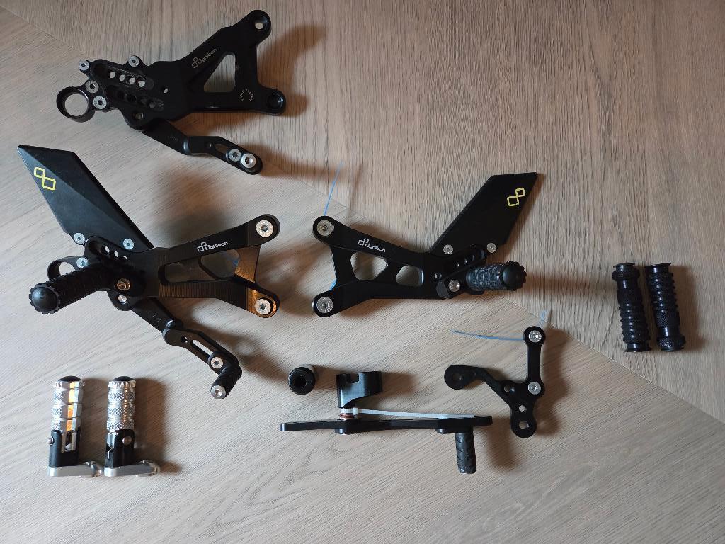 Lightech voetsteunen Yamaha R6, Ophalen of Verzenden, Gebruikt
