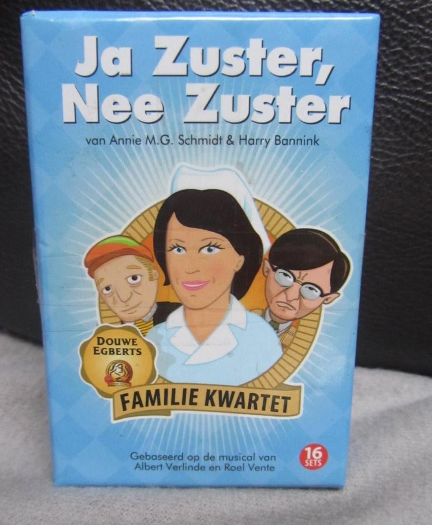 douwe egberts / ja zuster nee zuster   kwartet, Verzamelen, Speelkaarten, Jokers en Kwartetten, Ophalen of Verzenden, Nieuw, Kwartet(ten)