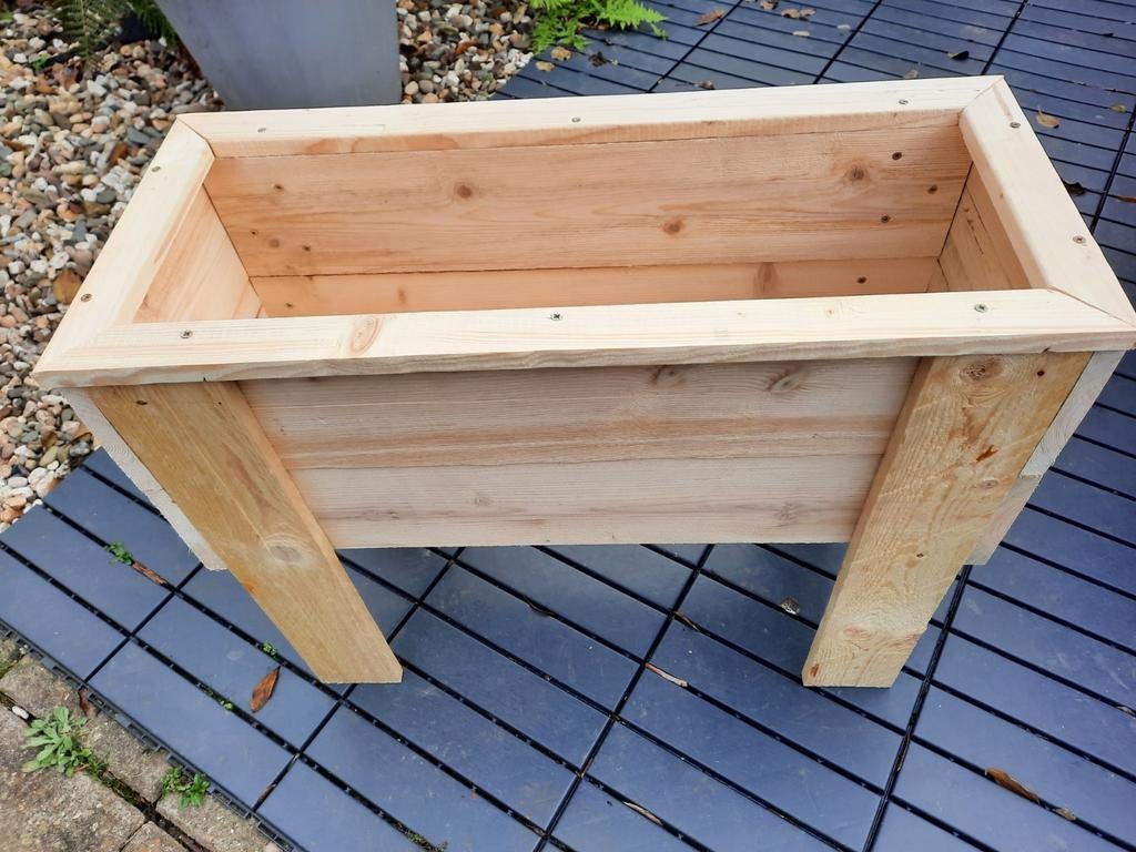 Plantenbak op Poten, Ophalen, Nieuw, 60 cm of meer, Rechthoekig
