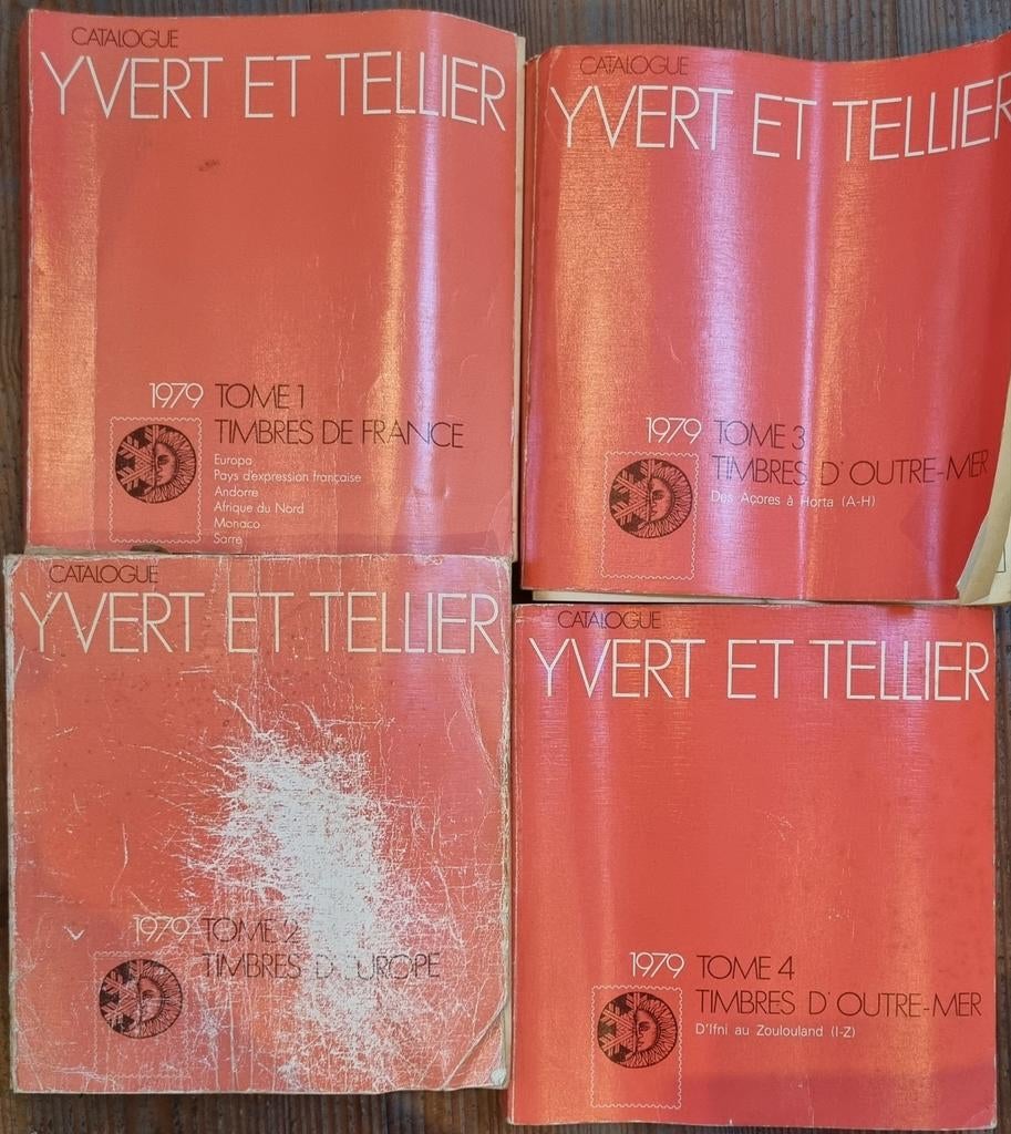Yvert et Tellier Catalogussen 1979 - Complete Set, Postzegels en Munten, Postzegels | Toebehoren, Ophalen of Verzenden, Catalogus