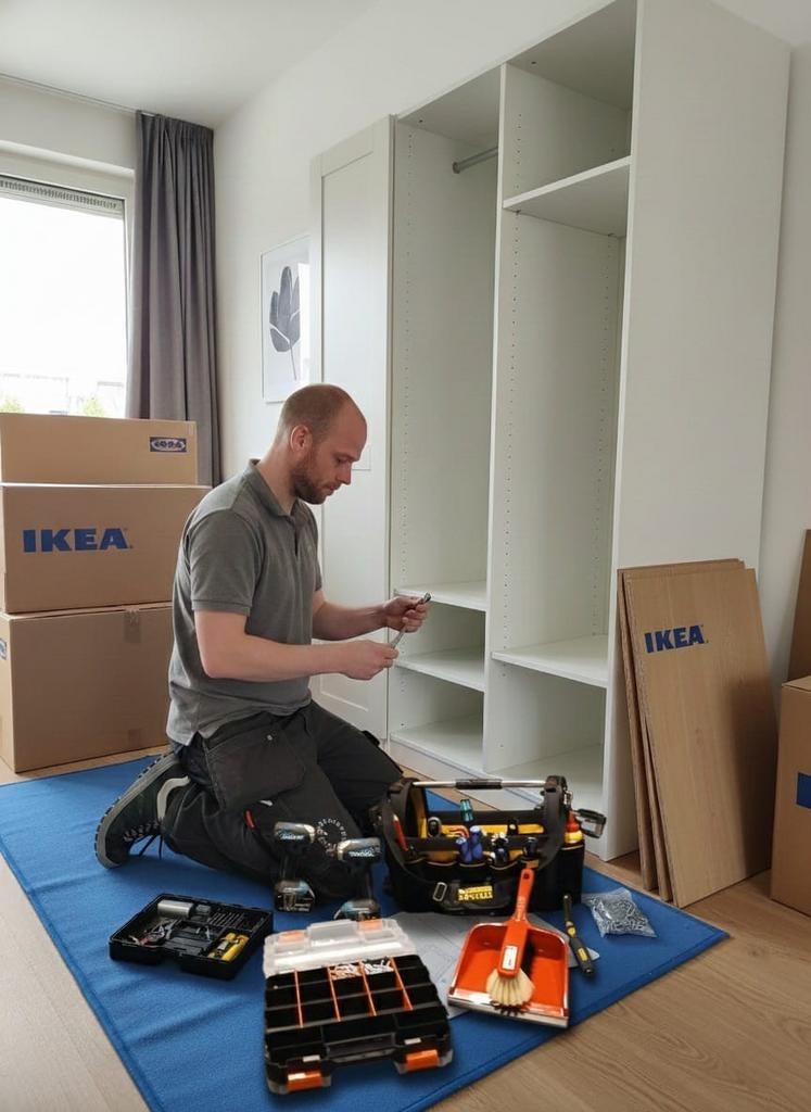 Ikea kasten specialist, betrouwbaar en werkt secuur