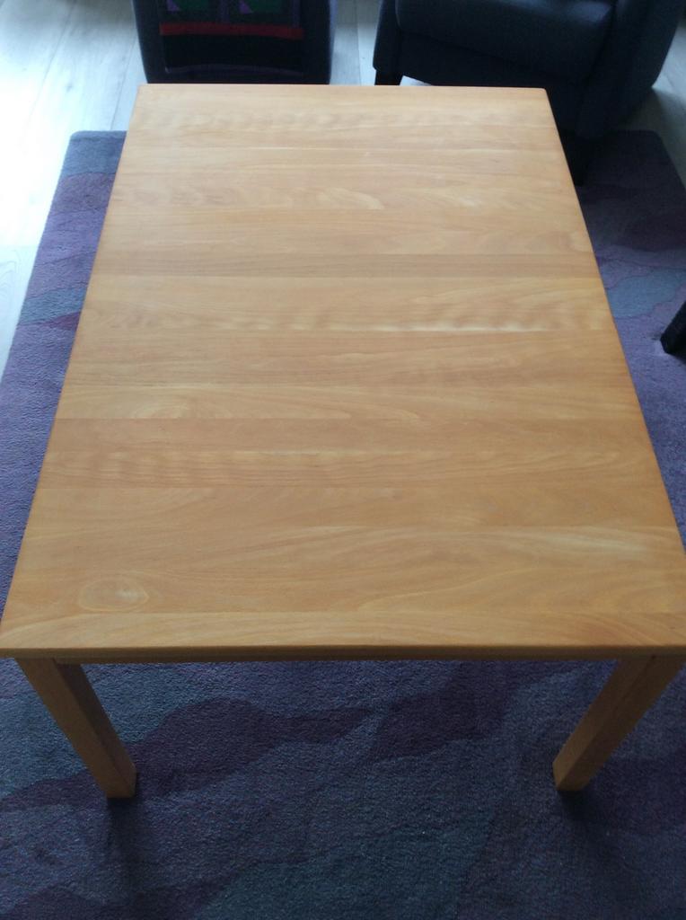 Haslev salontafel, beuken, vintage. KORTING, Huis en Inrichting, Ophalen, 100 tot 150 cm, 50 tot 75 cm, 50 tot 100 cm