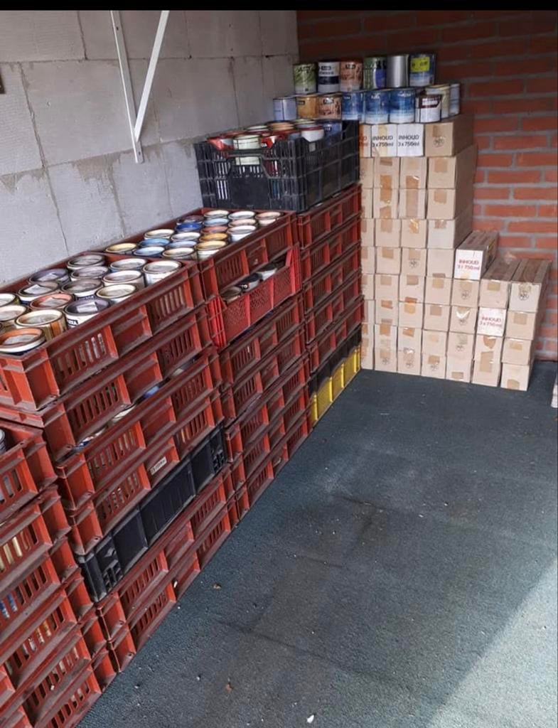 Verf voor hout - diverse kleuren (geen wit), Gebruikt, Overige kleuren, Ophalen of Verzenden, Verf