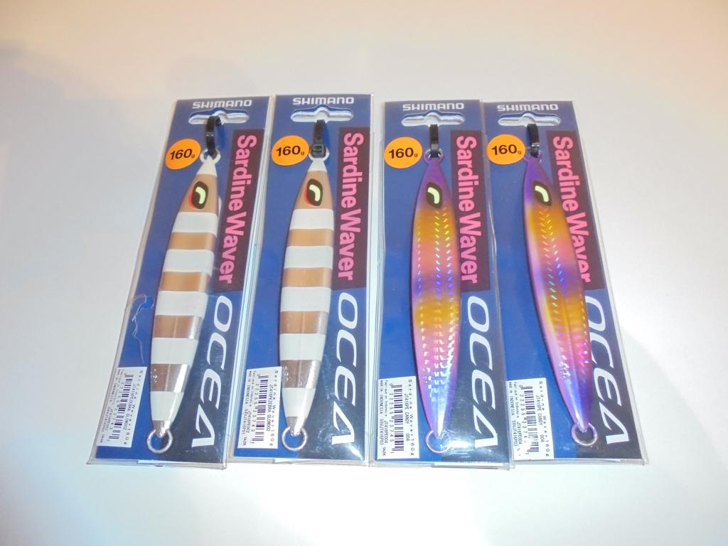 Shimano Ocea Stinger Butterfly Sardine Waver Jig 160g -130g., Ophalen of Verzenden, Nieuw, Overige typen
