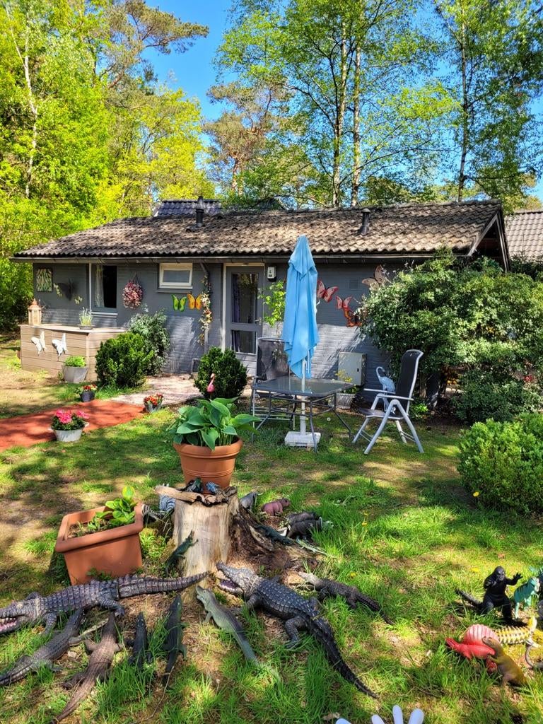 Te huur 6 pers vakantiehuisje op de veluwe op een park. Wifi, In bos, 2 slaapkamers, Recreatiepark, Tv