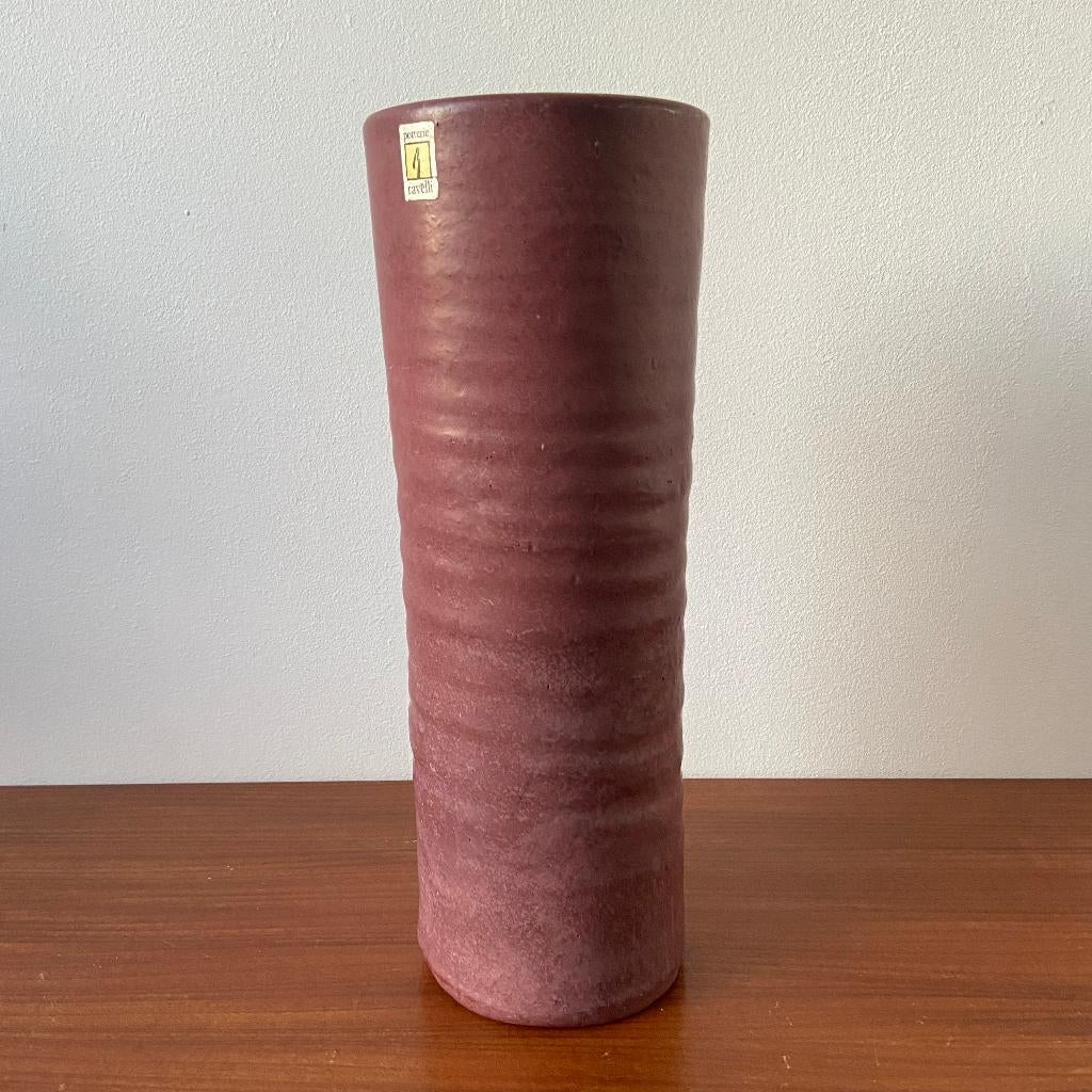 Potterie Ravelli handgedraaide vaas jaren 60 70, Ophalen of Verzenden