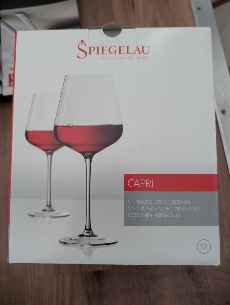 Spiegelau Capri Wijnglazen - Nieuw/Zo goed als nieuw, Ophalen of Verzenden, Nieuw, Glas, Glas of Glazen