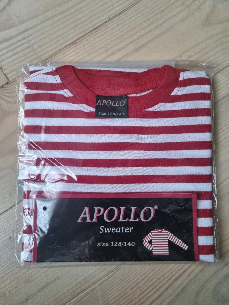 Rood wit gestreept sweater mt 128-140, Kinderen en Baby's, Ophalen, Nieuw, 134 t/m 140, Jongen of Meisje