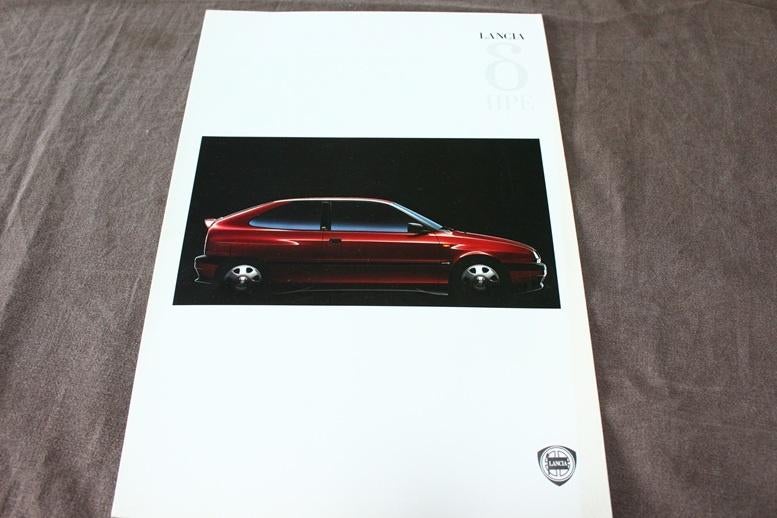 Lancia HPE 8 delta 1997 verkoop folder brochure, Ophalen of Verzenden, Gelezen, Overige merken