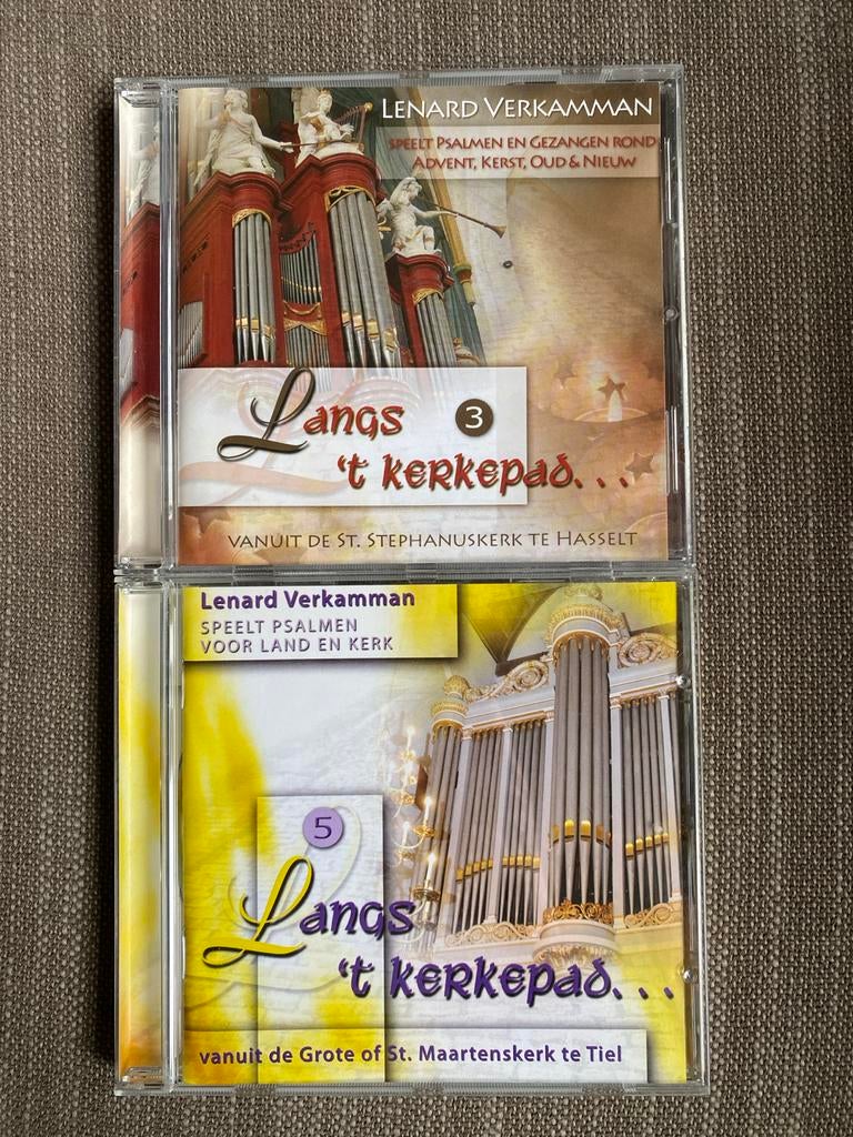 Langs ‘t Kerkepad 3 en 5 - Lenard Verkamman speelt psalmen, Ophalen of Verzenden, Zo goed als nieuw, Gospel