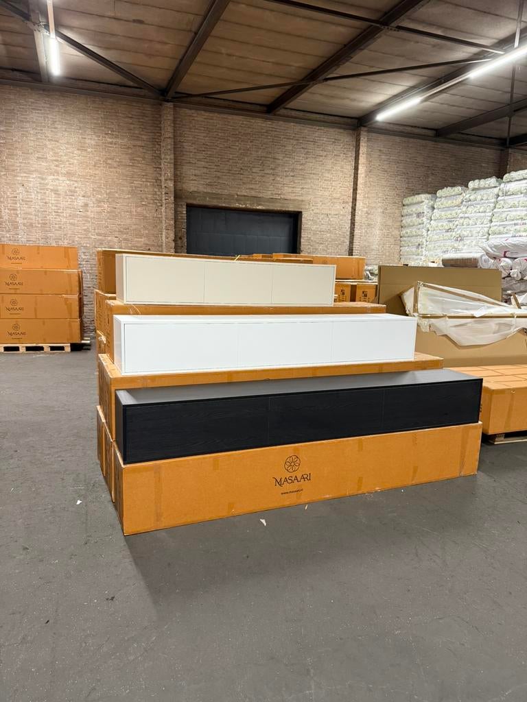 Zwevend TV meubel, Nieuw, Ophalen of Verzenden, 200 cm of meer, Minder dan 100 cm