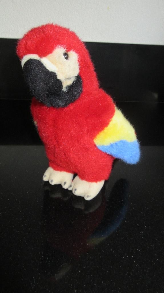 Semo/ Se.Mo  papegaai knuffel 20 cm groot., Kinderen en Baby's, Carnavalskleding en Verkleedspullen, Ophalen of Verzenden, Zo goed als nieuw