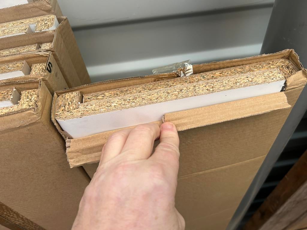 Nieuwe Overzet vensterbanken kleur wit 250 breed, 4100 lang, Doe-het-zelf en Verbouw, Plinten en Afwerking, Ophalen, Overige materialen