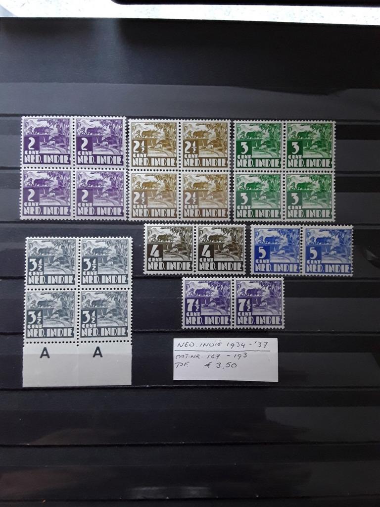 Ned.indie 1934-1937, Postzegels en Munten, Postzegels | Nederlands-Indië en Nieuw-Guinea, Ophalen of Verzenden