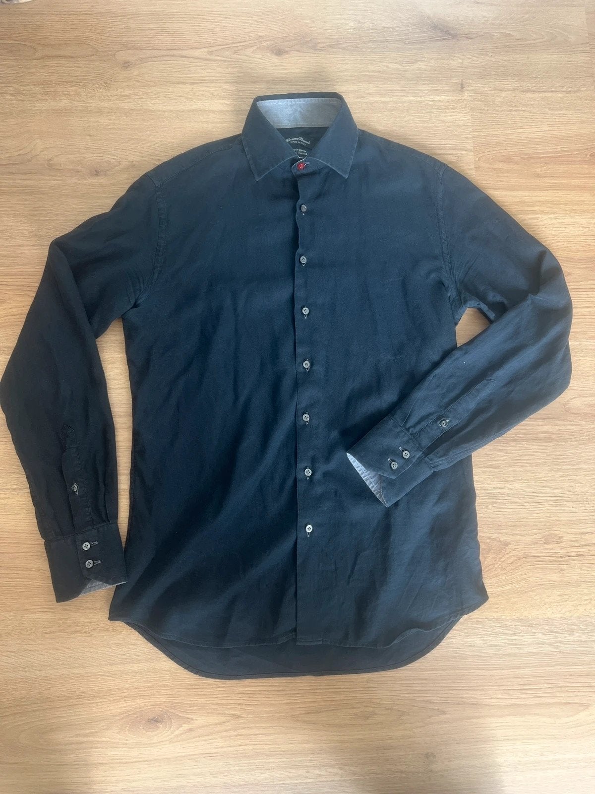 Luciano Baroni Shirt black, Kleding | Heren, Ophalen of Verzenden, Zo goed als nieuw, Zwart, Luciano Baroni
