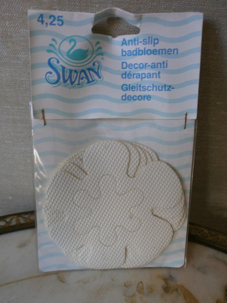 Vintage ongeopende verpakking Swan antislip badbloemen 12 st, Ophalen, Nieuw