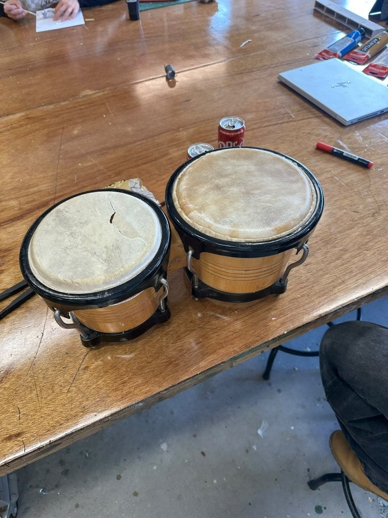 houten bongo ( een makelijken vervangbaren snee), Muziek en Instrumenten, Ophalen, Trommel