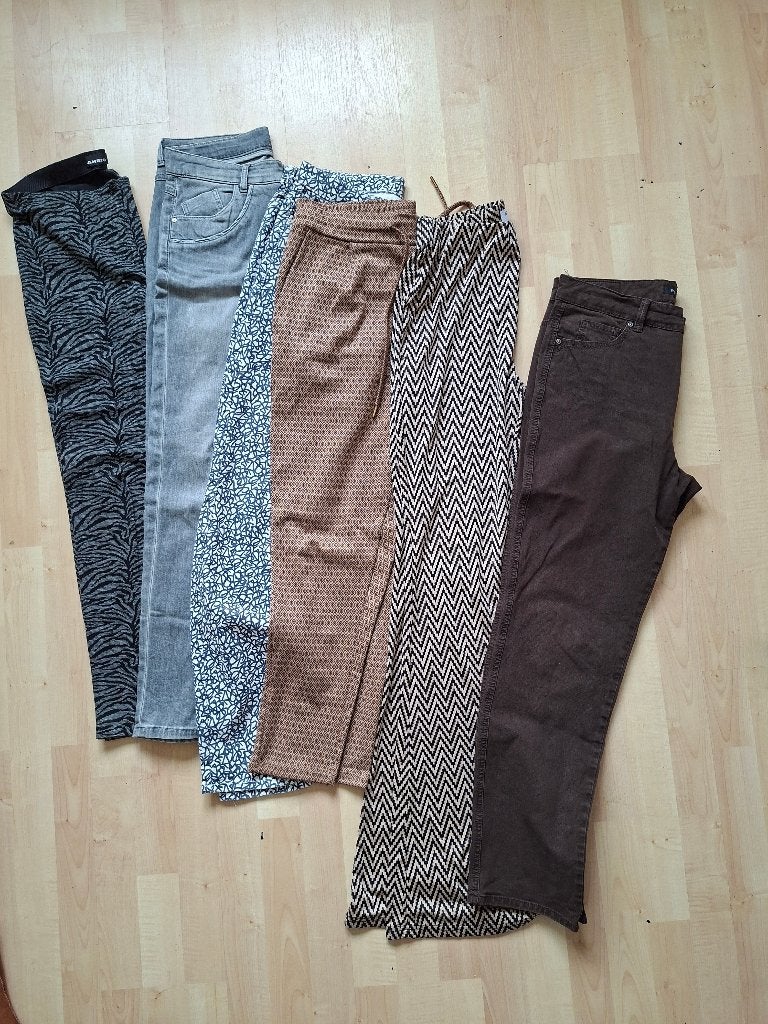 Pakket van 6 broeken mt M, Verzenden, Zo goed als nieuw, Maat 38/40 (M)