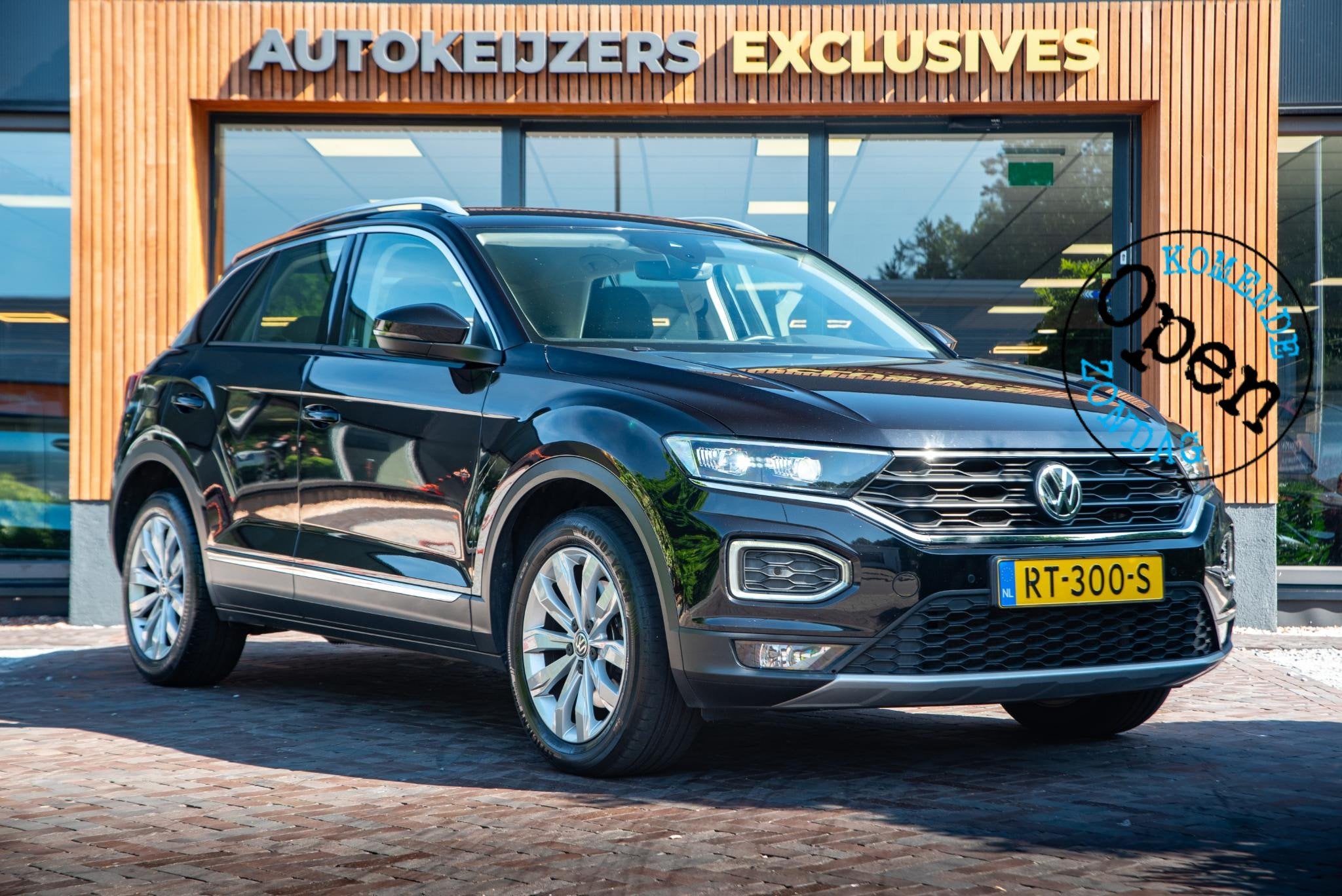 Volkswagen T-Roc 2.0 TSI 4Motion Sport Adapt. Cruise Virtual, Auto's, Volkswagen, Automaat, Gebruikt, 1984 cc, Zwart