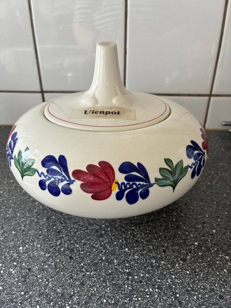 boerenbont uienpot, Ophalen, Gebruikt, Royal Boch, Aardewerk