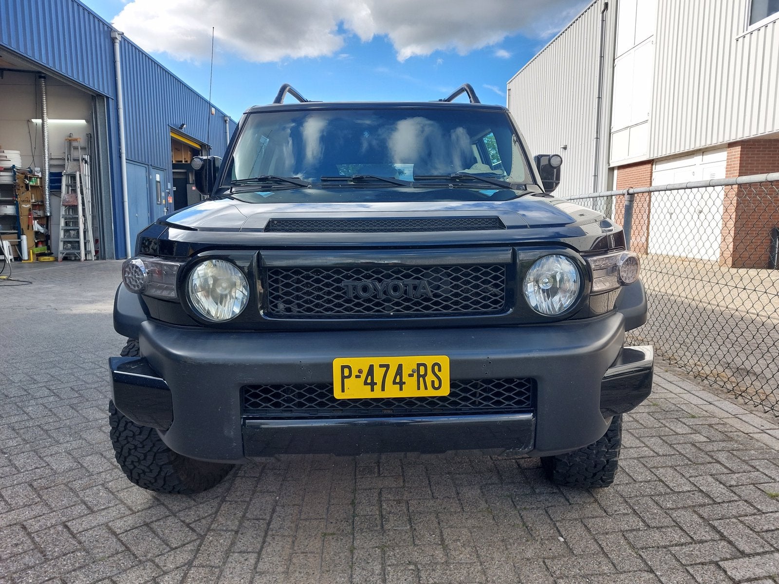 Toyota FJ Cruiser 2008 Zwart V6 vvt-i 4 ltr 4x4 lpg/benzine, Auto's, Stof, Zwart, Zwart, 3955 cc