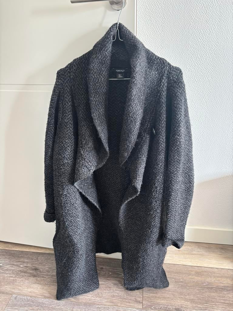 Stijlvol grijs vest met Visgraatpatroon, Ophalen, Zo goed als nieuw, Grijs
