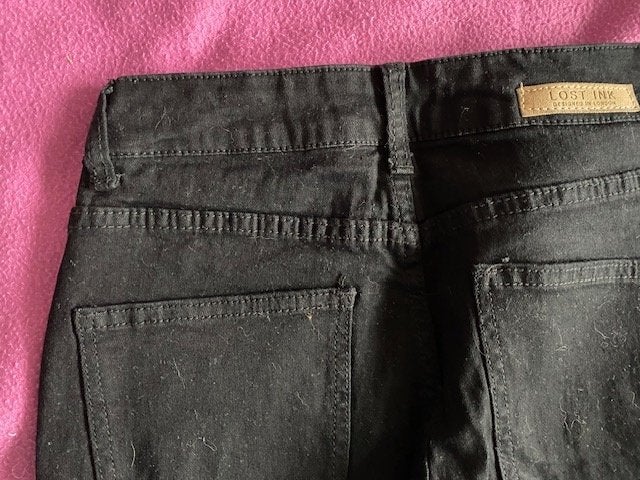 zwarte spijkerbroek mt w25 L32 Lost Ink, Ophalen of Verzenden, Zo goed als nieuw, Zwart, W30 - W32 (confectie 38/40)