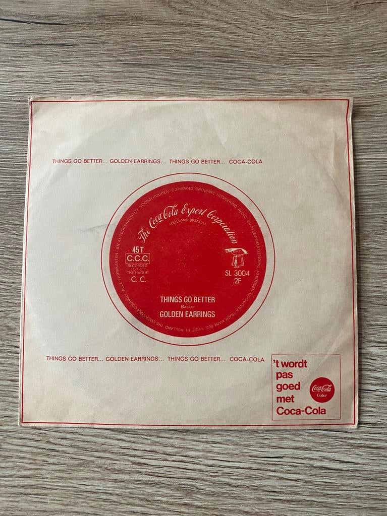 Golden Earrings – Coca-Cola Flexi/Promoplaat (1960s), Ophalen of Verzenden, 1960 - 1969, Gebruikt, 7 inch