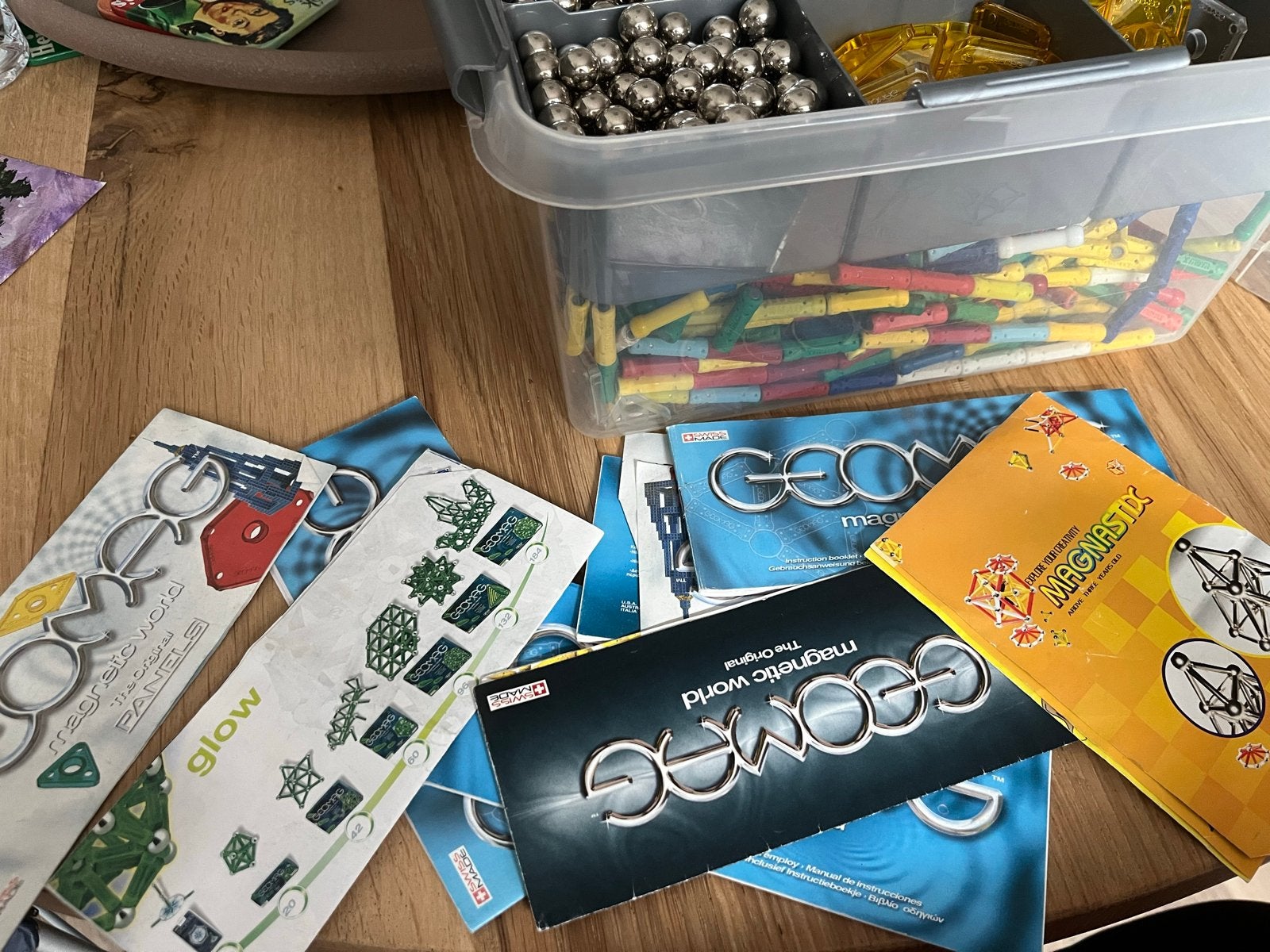 Grote set Geomag magnetisch constructiespeelgoed, Ophalen, Gebruikt, Overige merken