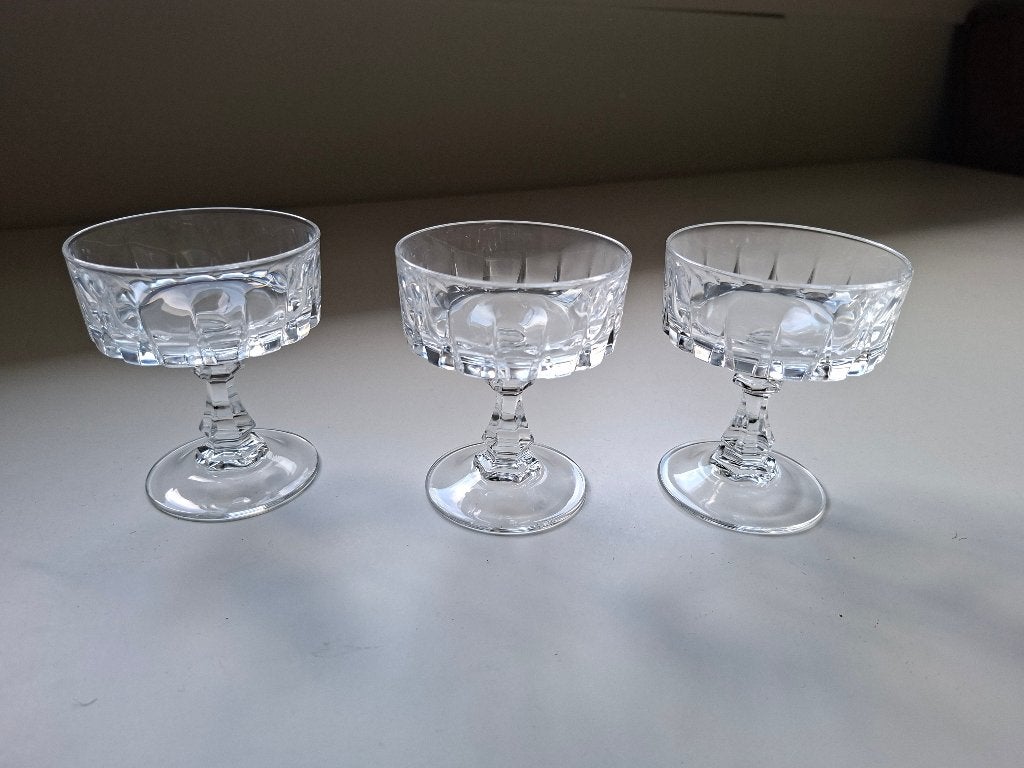 Kristallen glazen (Cristal d 'Arques) Vintage jaren 80, Antiek en Kunst, Ophalen of Verzenden